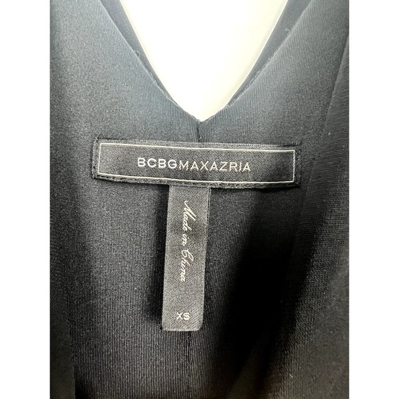 BCBG Max Azria Women’s Dress Alondra Black XS Ruched Gathered Drape Nice - Picture 5 of 8